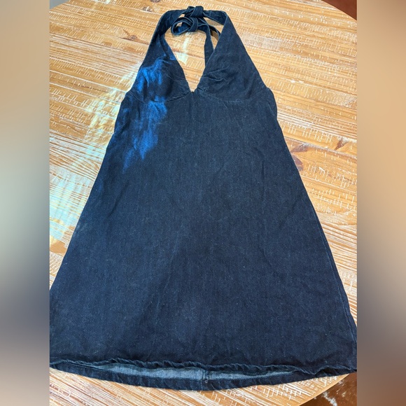 Free People Mini Dress | Size XS Free People Trevi Denim Halter Mini Dress | FP - Picture 1 of 5